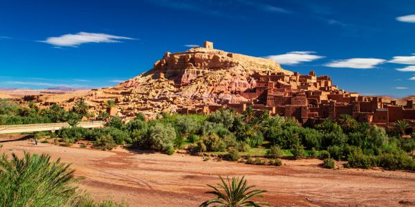 Kasbah Ait Ben Haddou in the Atlas Mountains. UNESCO World Heritage. Ouarzazate, Morocco.